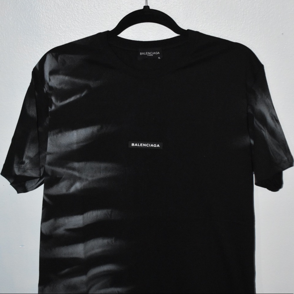 Balenciaga black dyed box logo
